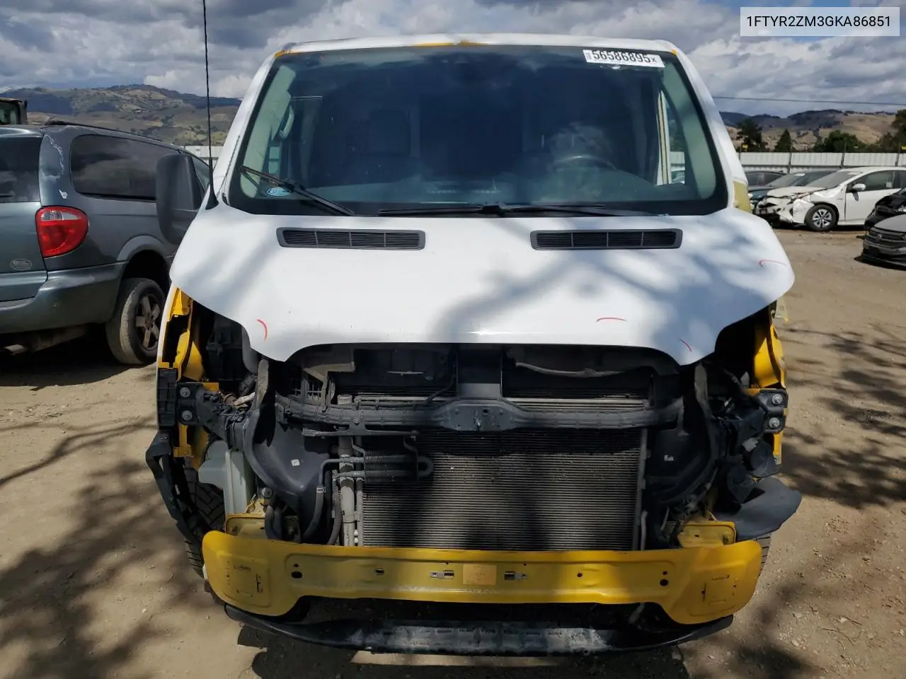 2016 Ford Transit T-250 VIN: 1FTYR2ZM3GKA86851 Lot: 56586895
