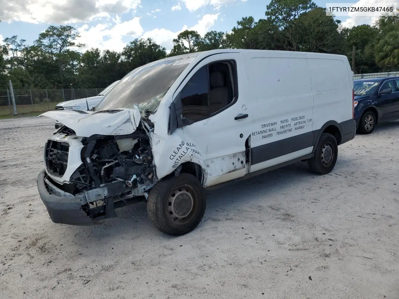 2016 Ford Transit T-250 VIN: 1FTYR1ZM5GKB47465 Lot: 56672725