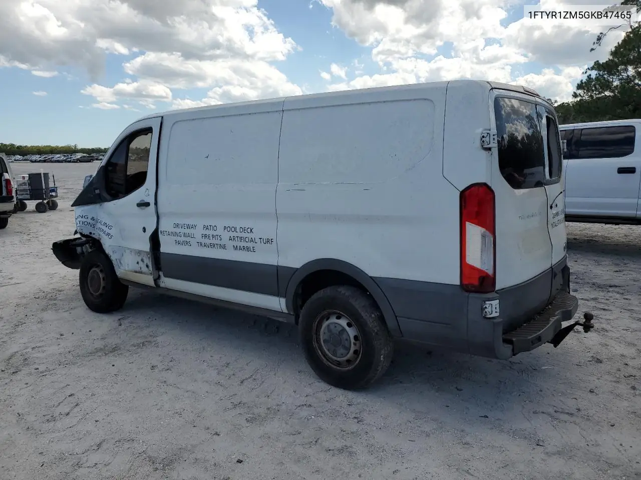2016 Ford Transit T-250 VIN: 1FTYR1ZM5GKB47465 Lot: 56672725