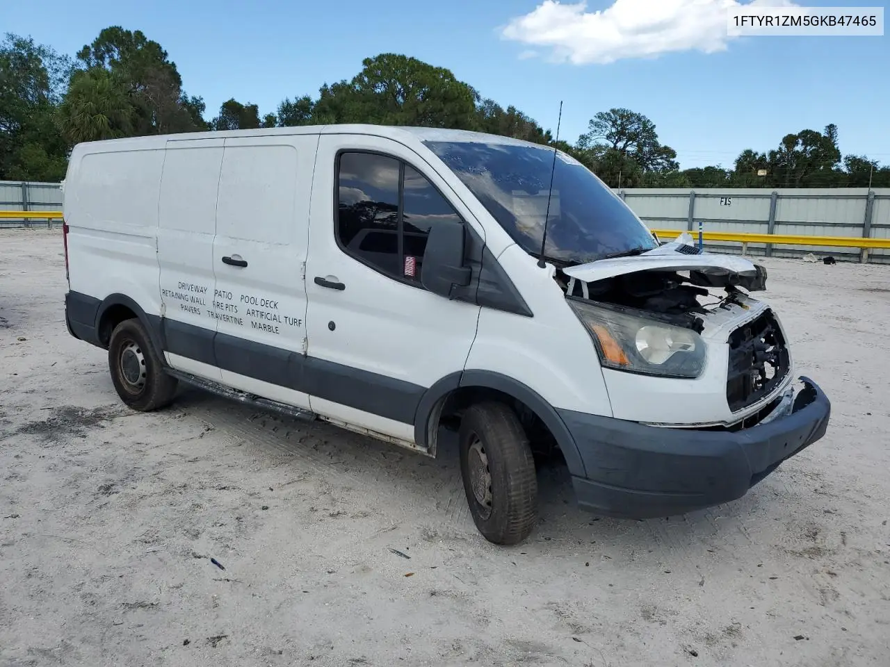 2016 Ford Transit T-250 VIN: 1FTYR1ZM5GKB47465 Lot: 56672725
