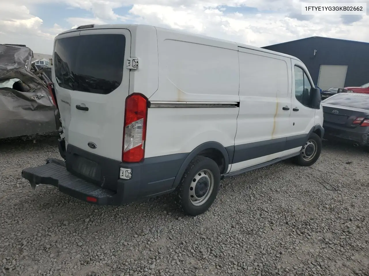 2016 Ford Transit T-150 VIN: 1FTYE1YG3GKB02662 Lot: 62590735