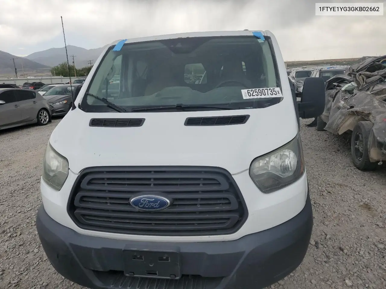 2016 Ford Transit T-150 VIN: 1FTYE1YG3GKB02662 Lot: 62590735