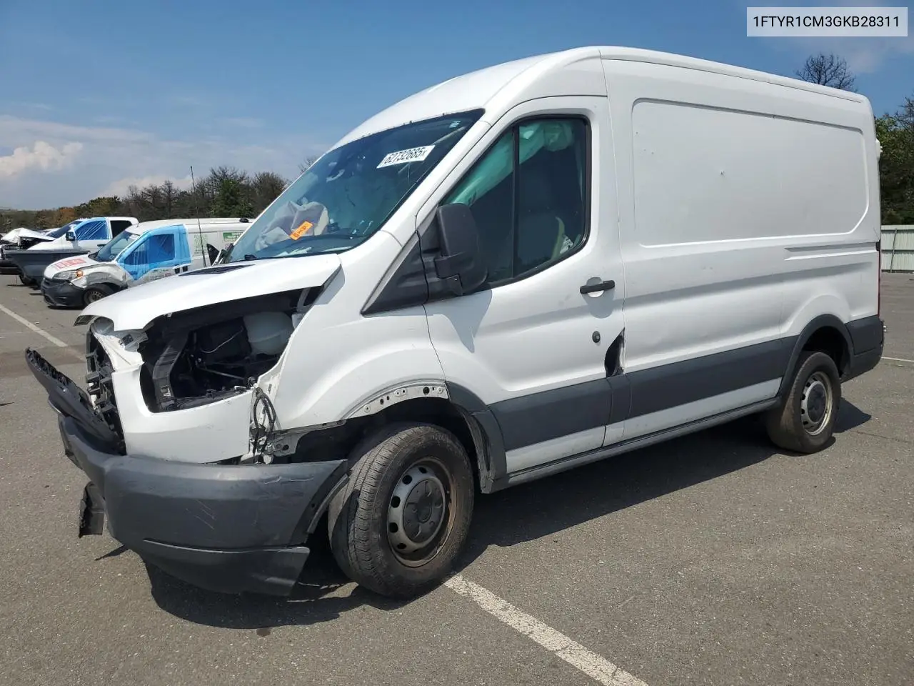 2016 Ford Transit T-250 VIN: 1FTYR1CM3GKB28311 Lot: 62732685