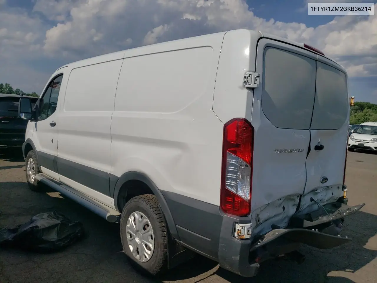 2016 Ford Transit T-250 VIN: 1FTYR1ZM2GKB36214 Lot: 62864445