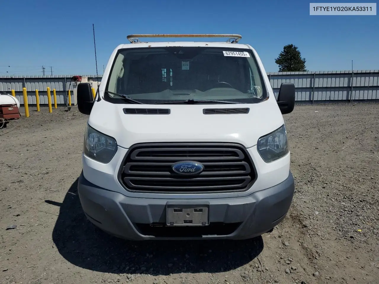 2016 Ford Transit T-150 VIN: 1FTYE1YG2GKA53311 Lot: 62951455