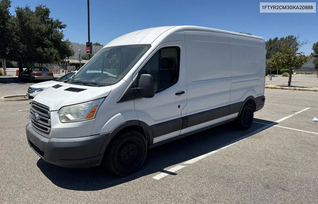 2016 Ford Transit T-250 VIN: 1FTYR2CM3GKA20888 Lot: 63144125