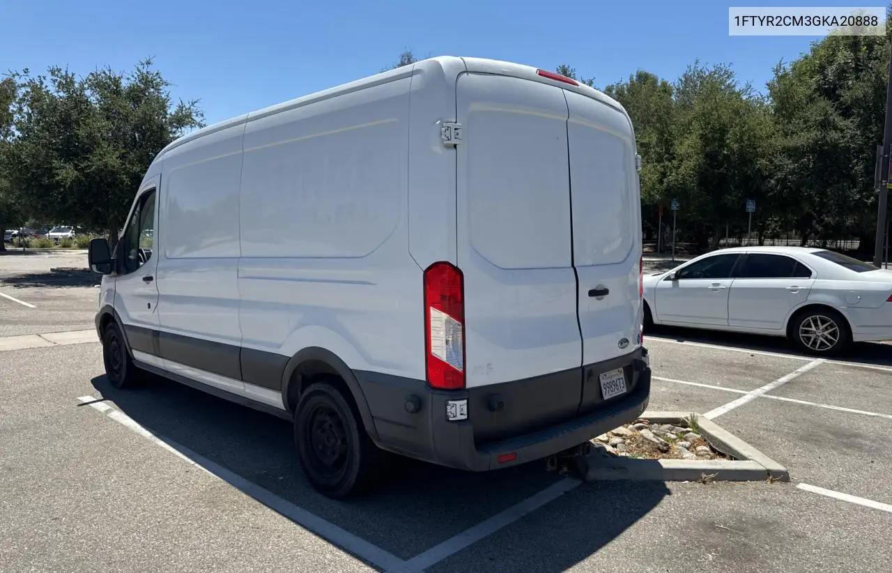 2016 Ford Transit T-250 VIN: 1FTYR2CM3GKA20888 Lot: 63144125