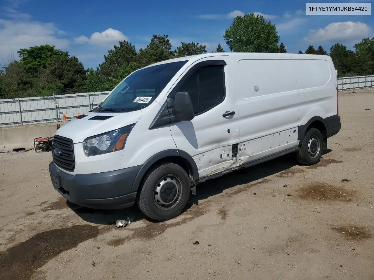 2018 Ford Transit T-150 VIN: 1FTYE1YM1JKB54420 Lot: 56344335