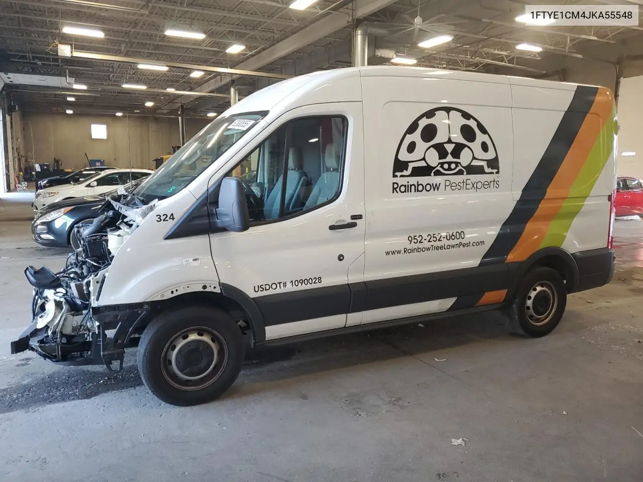 2018 Ford Transit T-150 VIN: 1FTYE1CM4JKA55548 Lot: 62880855