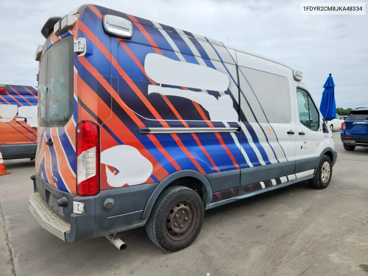2018 Ford Transit T-250 VIN: 1FDYR2CM8JKA48334 Lot: 63776365