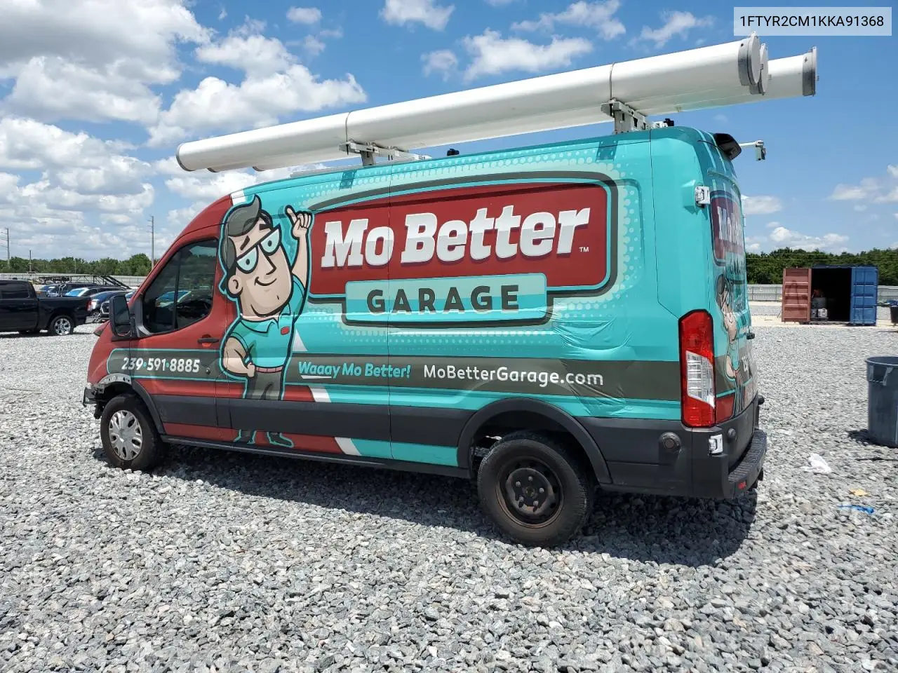 2019 Ford Transit T-250 VIN: 1FTYR2CM1KKA91368 Lot: 55663995