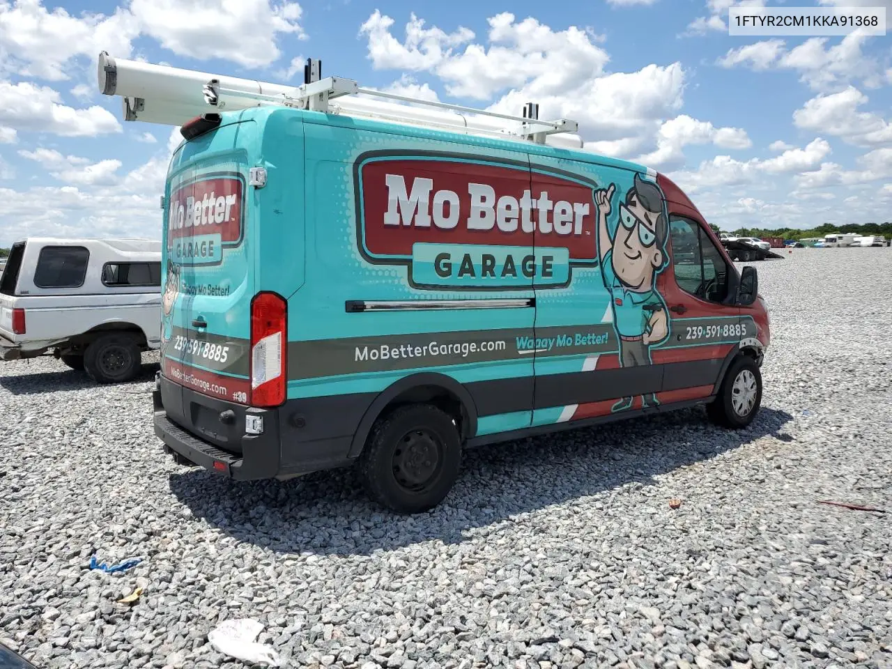 2019 Ford Transit T-250 VIN: 1FTYR2CM1KKA91368 Lot: 55663995