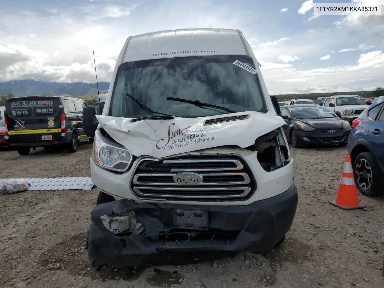 2019 Ford Transit T-250 VIN: 1FTYR2XM1KKA85371 Lot: 56948045