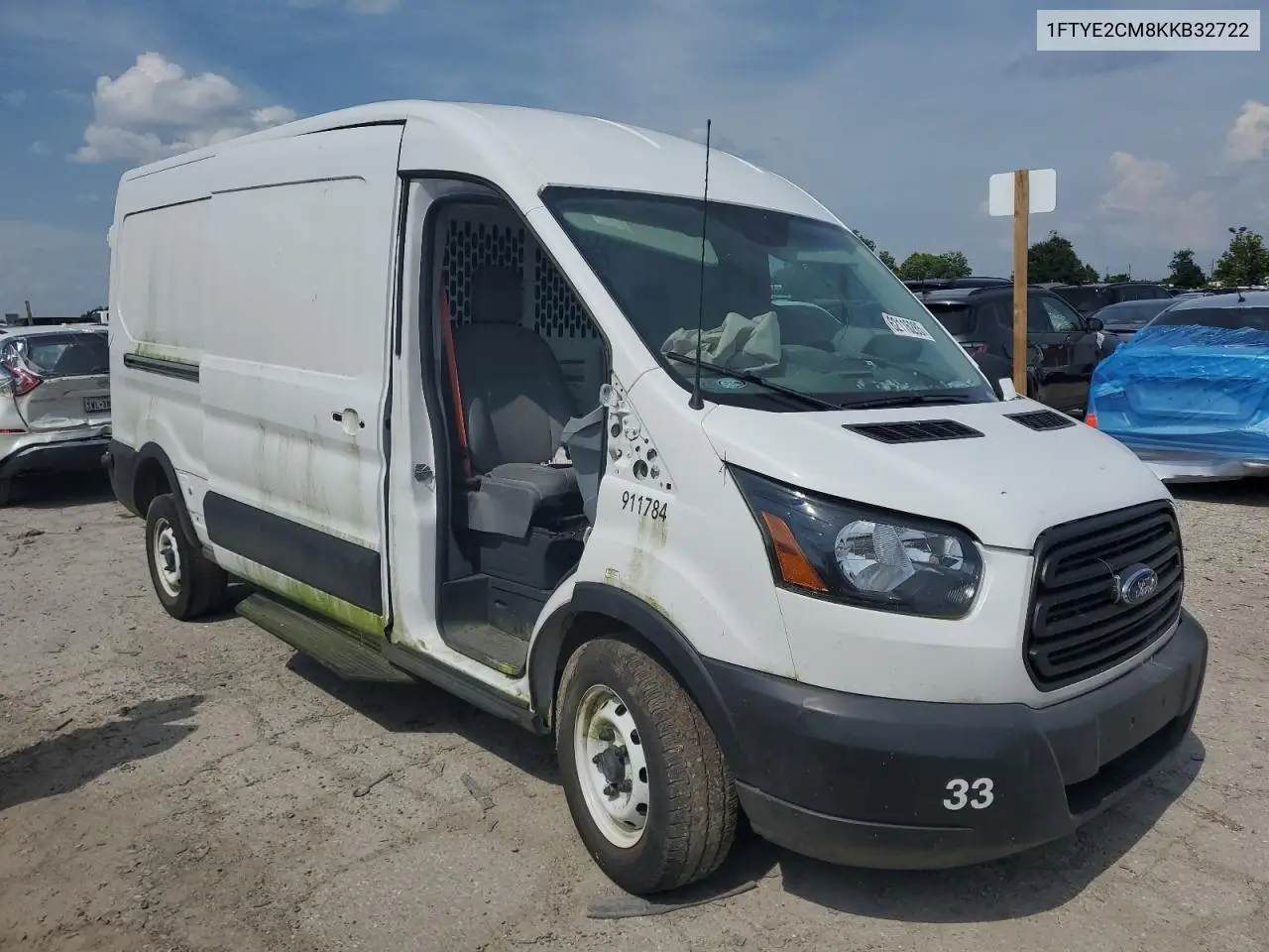 2019 Ford Transit T-150 VIN: 1FTYE2CM8KKB32722 Lot: 62116285