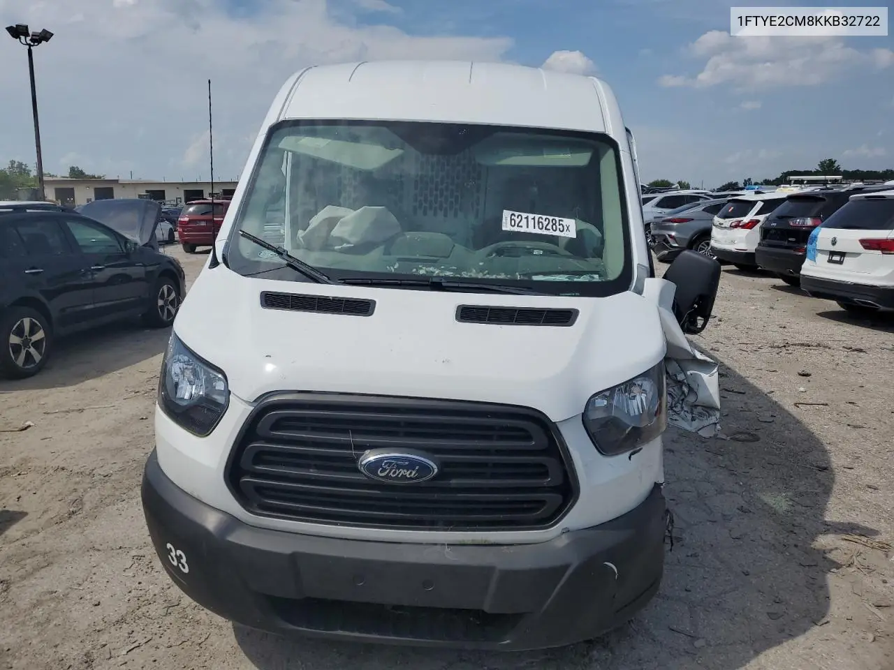 2019 Ford Transit T-150 VIN: 1FTYE2CM8KKB32722 Lot: 62116285