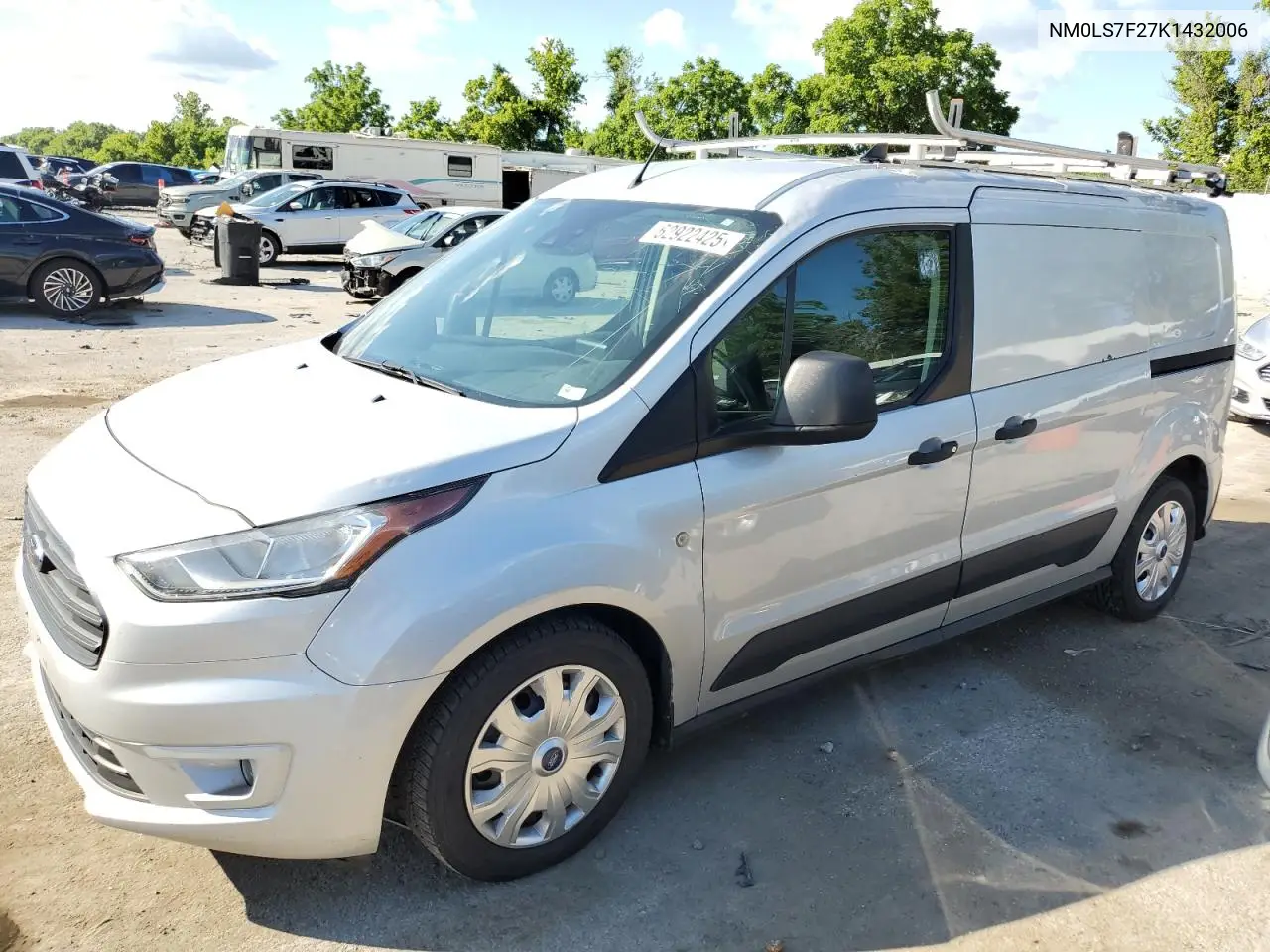 2019 Ford Transit Connect Xlt VIN: NM0LS7F27K1432006 Lot: 62922425