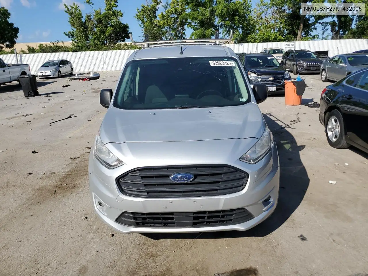 2019 Ford Transit Connect Xlt VIN: NM0LS7F27K1432006 Lot: 62922425