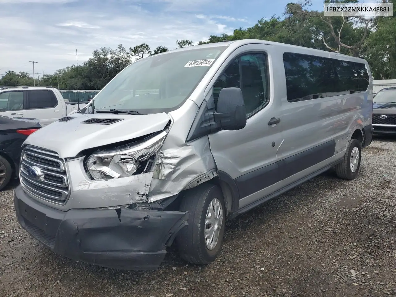 2019 Ford Transit T-350 VIN: 1FBZX2ZMXKKA48881 Lot: 63025685