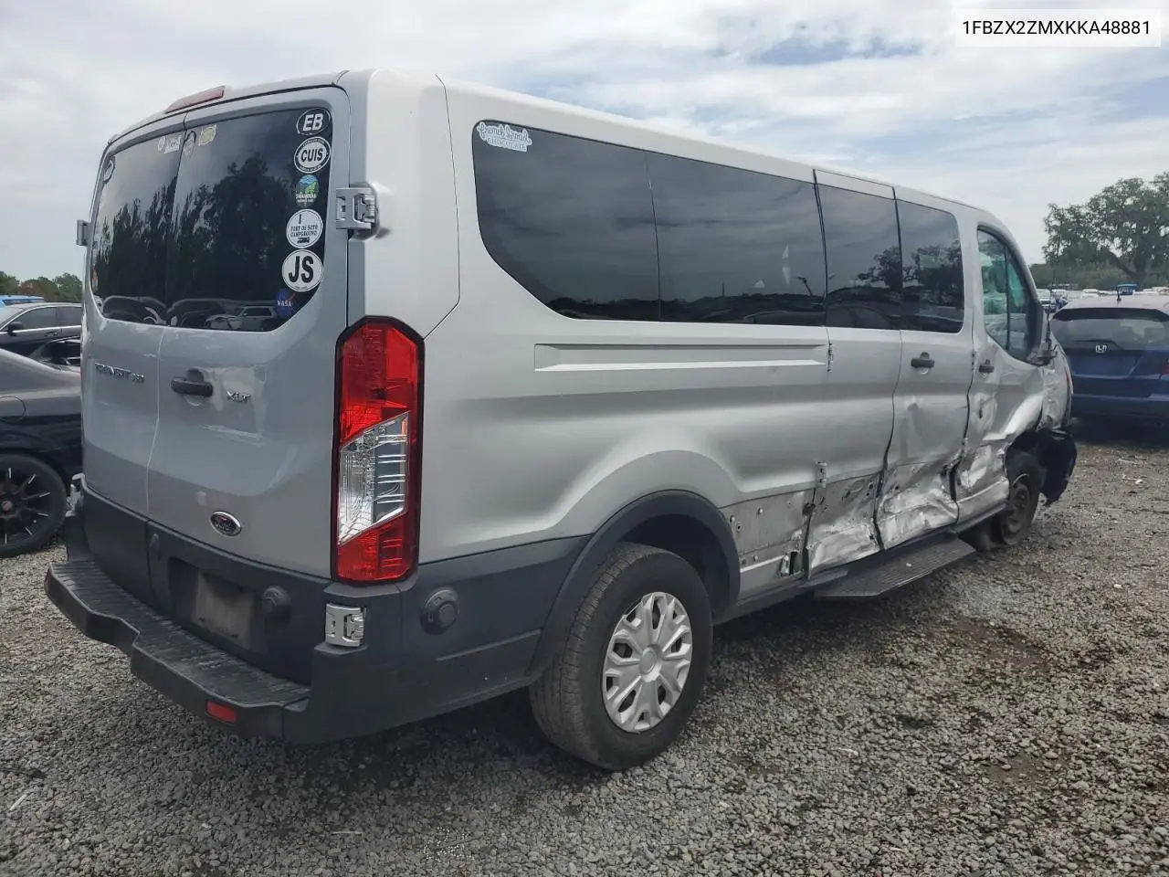 2019 Ford Transit T-350 VIN: 1FBZX2ZMXKKA48881 Lot: 63025685