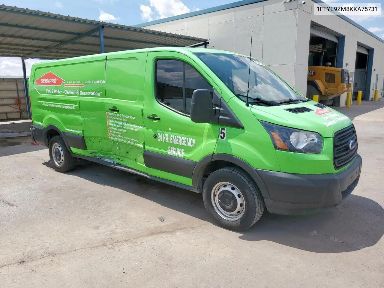 2019 Ford Transit T-150 VIN: 1FTYE9ZM8KKA75731 Lot: 63034325