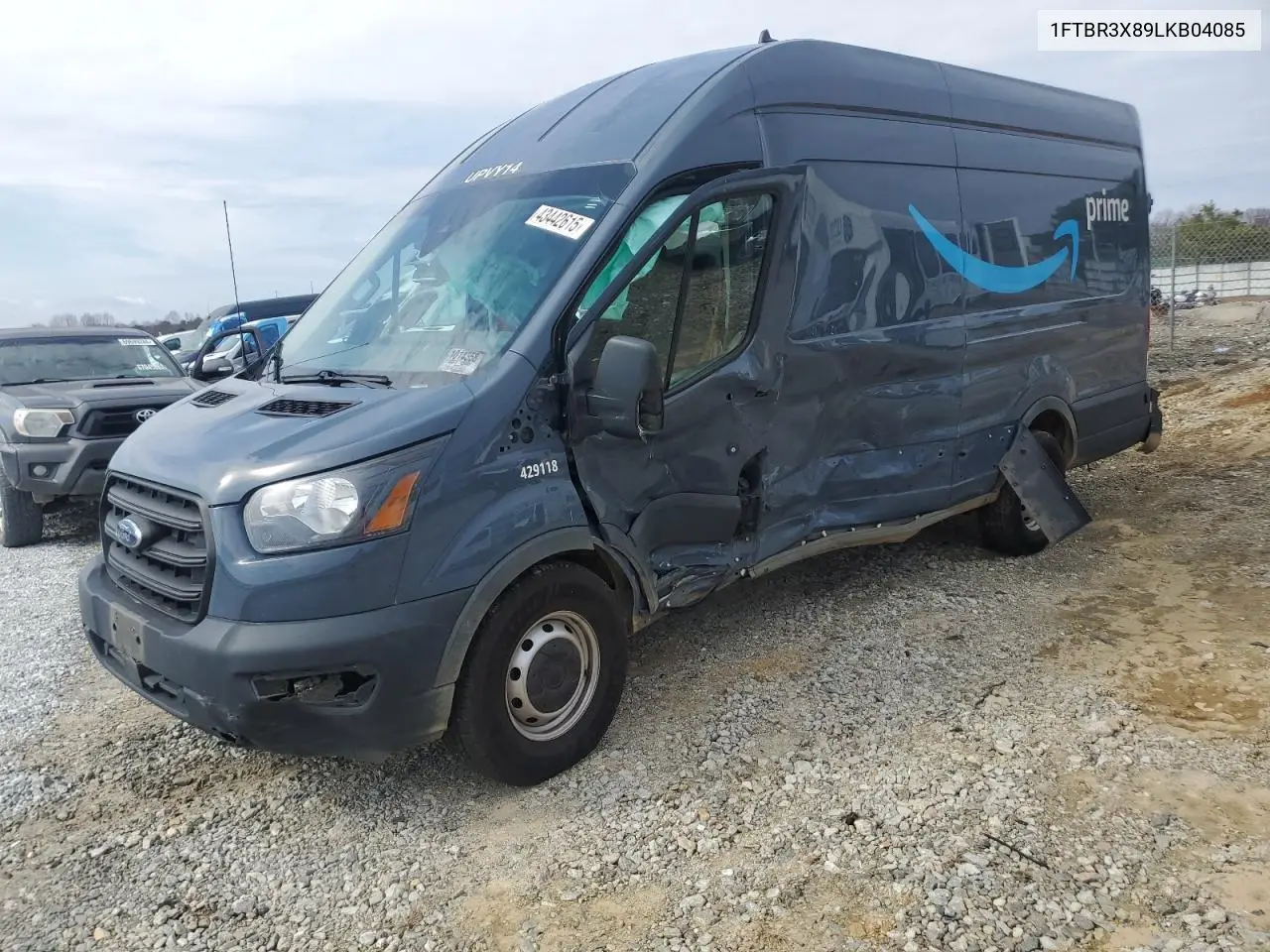 2020 Ford Transit T-250 VIN: 1FTBR3X89LKB04085 Lot: 43442615