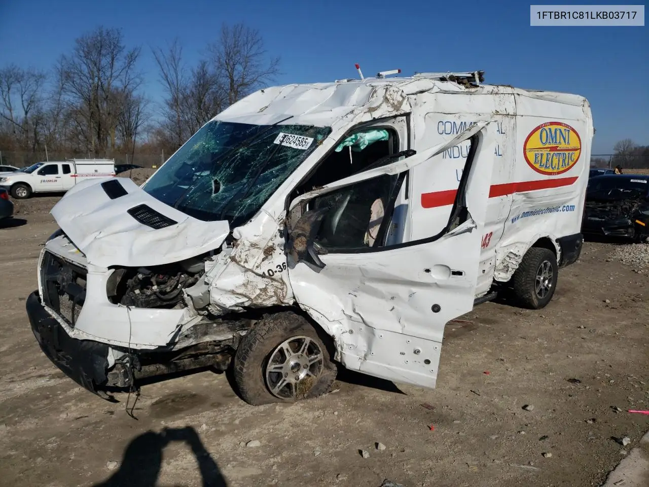 2020 Ford Transit T-250 VIN: 1FTBR1C81LKB03717 Lot: 50624585