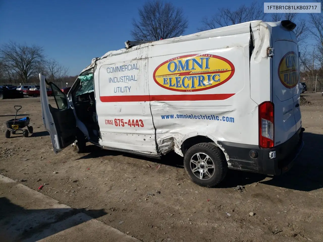 2020 Ford Transit T-250 VIN: 1FTBR1C81LKB03717 Lot: 50624585