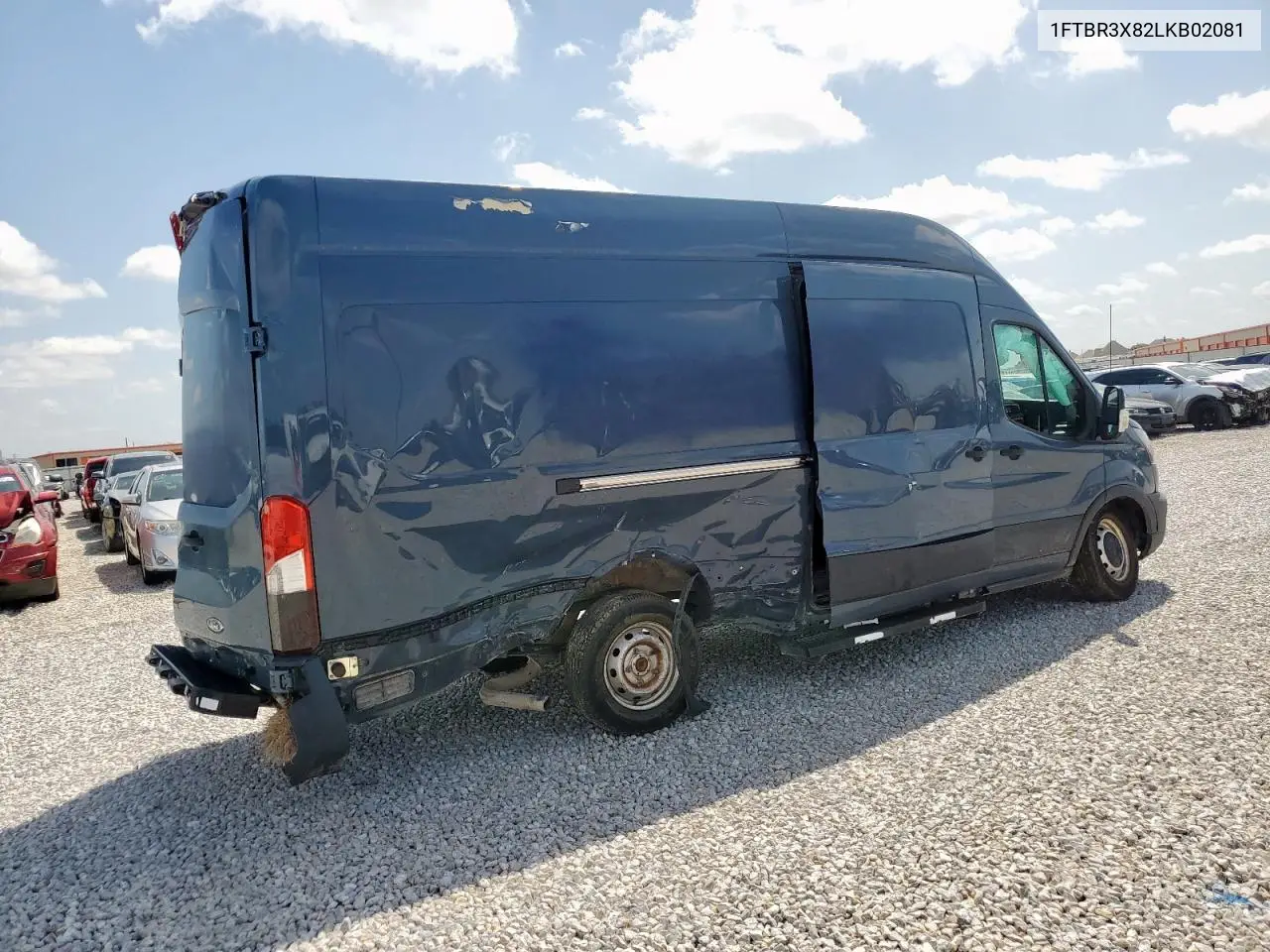 2020 Ford Transit T-250 VIN: 1FTBR3X82LKB02081 Lot: 52159235