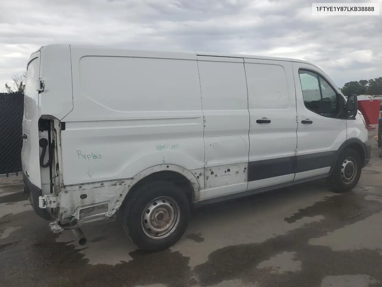 2020 Ford Transit T-150 VIN: 1FTYE1Y87LKB38888 Lot: 55735575