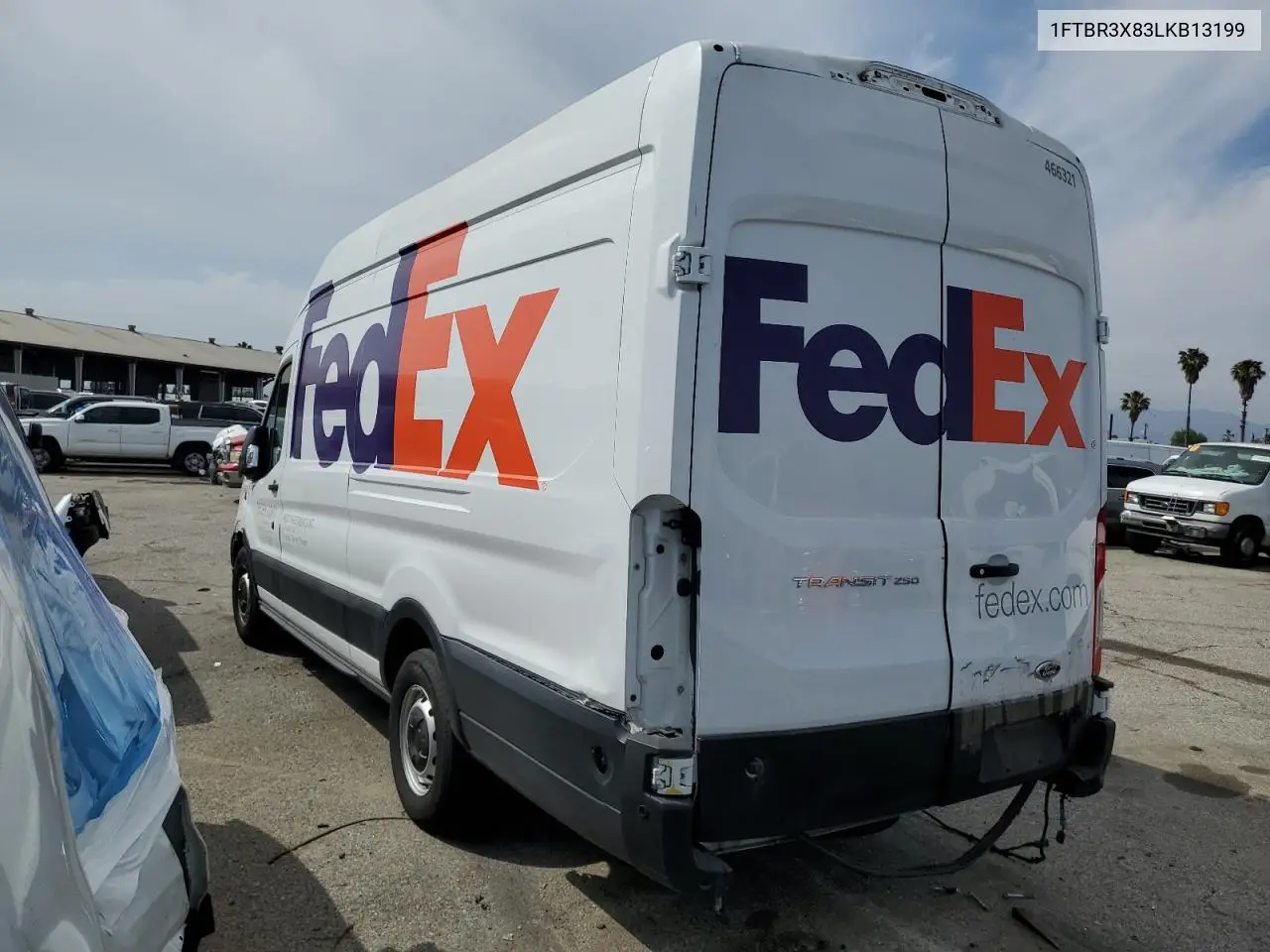 2020 Ford Transit T-250 VIN: 1FTBR3X83LKB13199 Lot: 56201575