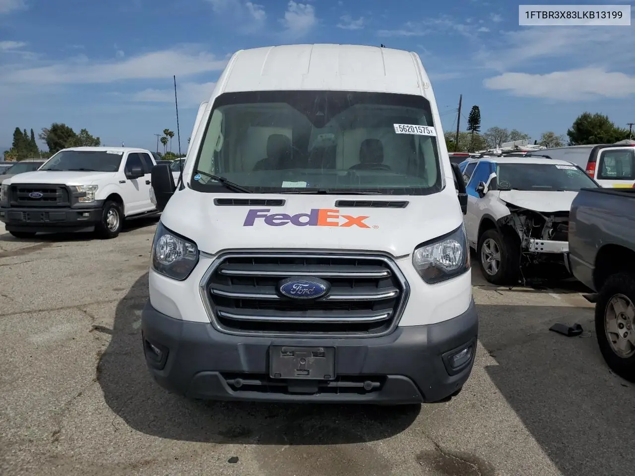 2020 Ford Transit T-250 VIN: 1FTBR3X83LKB13199 Lot: 56201575