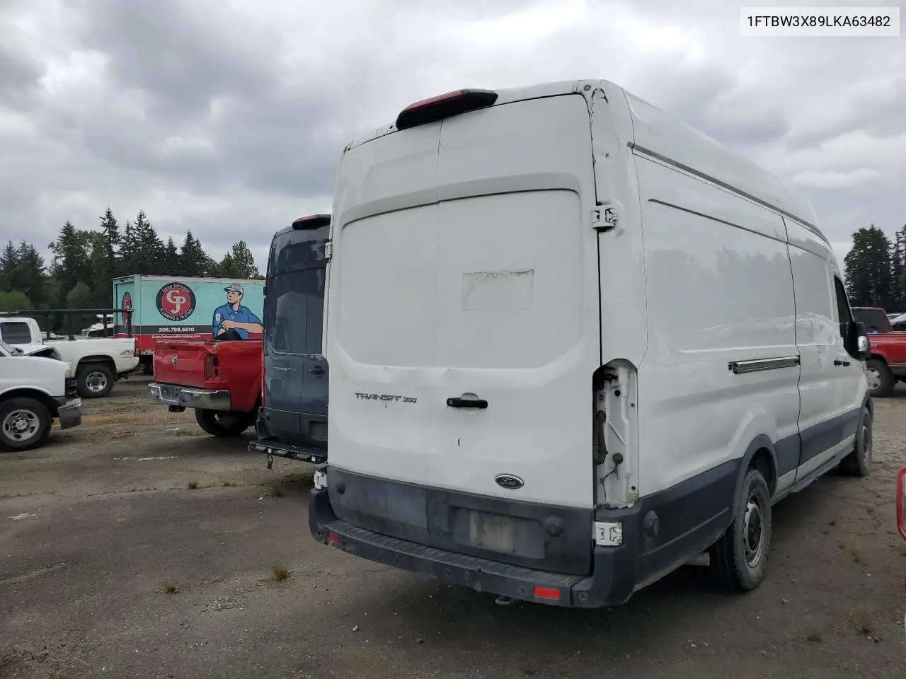 2020 Ford Transit T-350 VIN: 1FTBW3X89LKA63482 Lot: 57034105