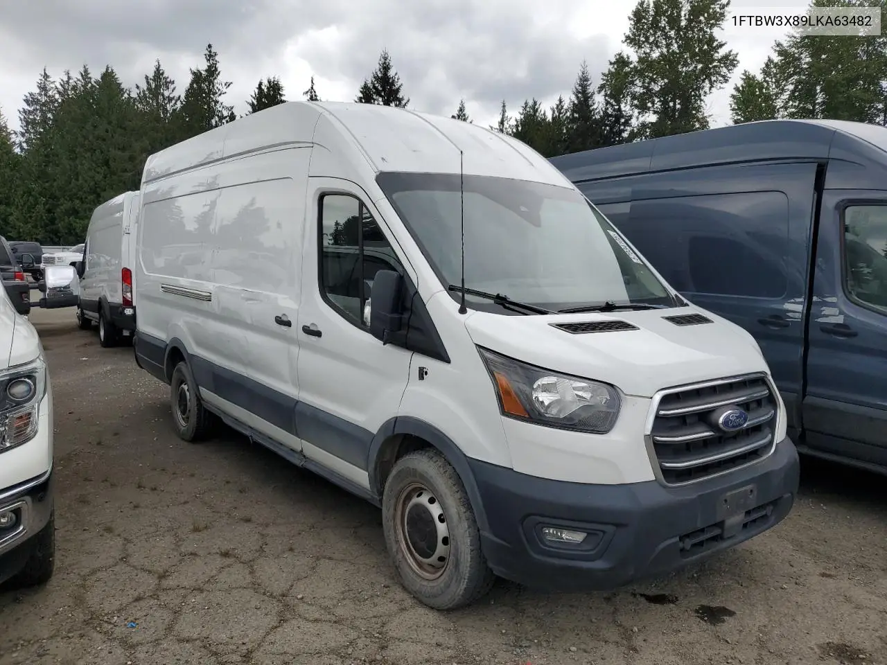 2020 Ford Transit T-350 VIN: 1FTBW3X89LKA63482 Lot: 57034105
