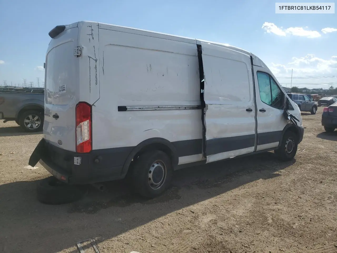 2020 Ford Transit T-250 VIN: 1FTBR1C81LKB54117 Lot: 63318555