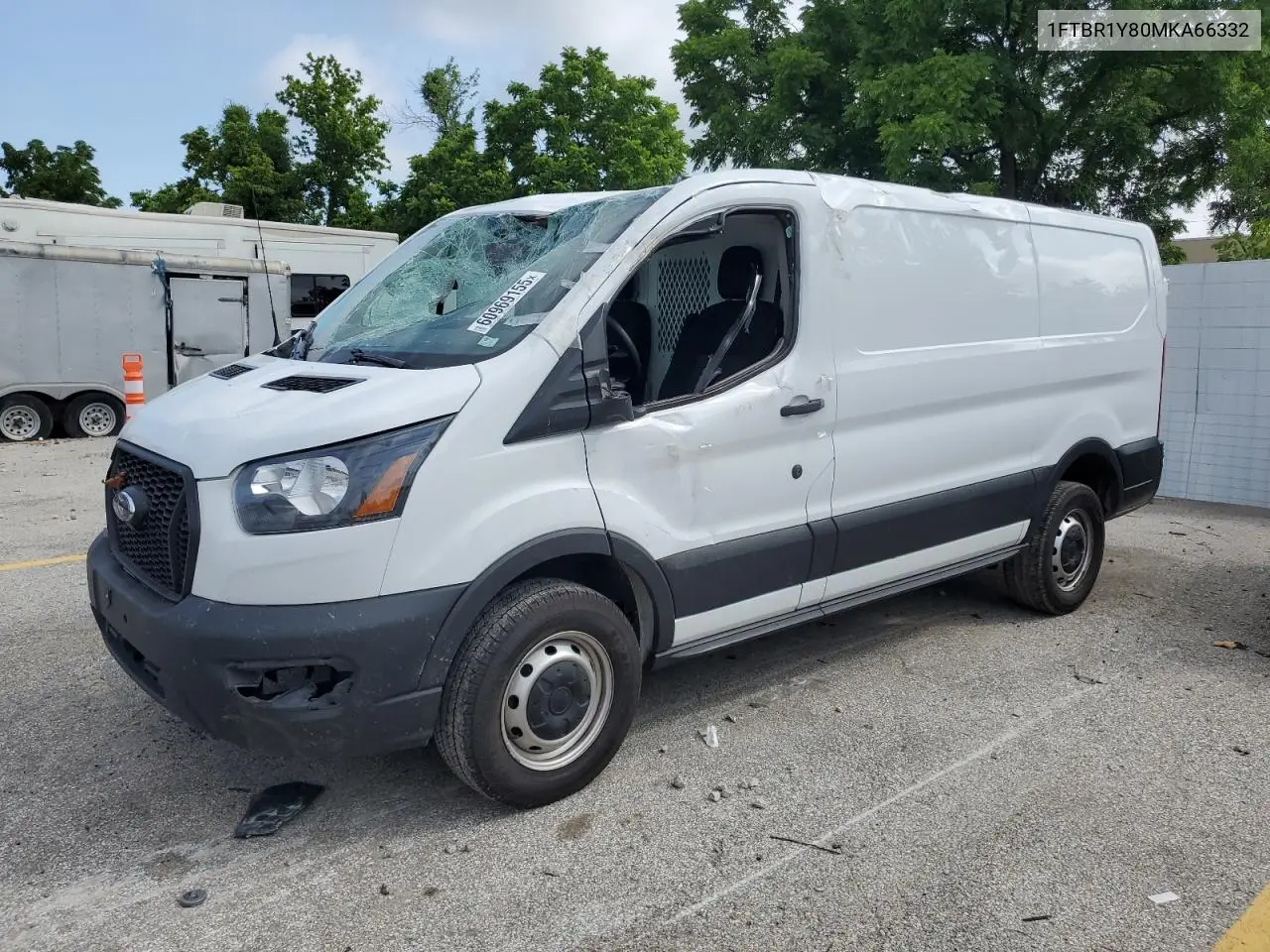 2021 Ford Transit T-250 VIN: 1FTBR1Y80MKA66332 Lot: 60969155