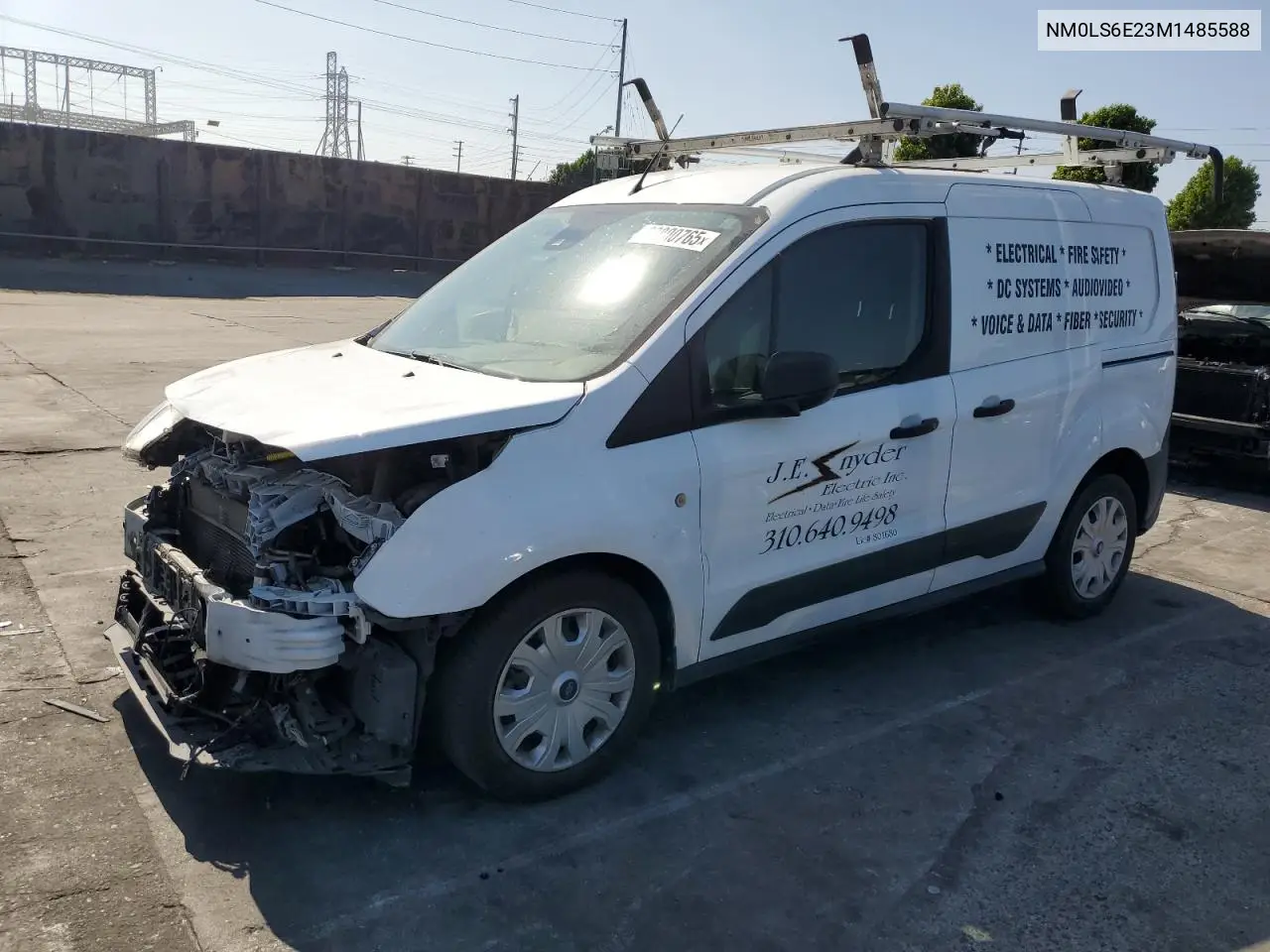 2021 Ford Transit Connect Xl VIN: NM0LS6E23M1485588 Lot: 63800765
