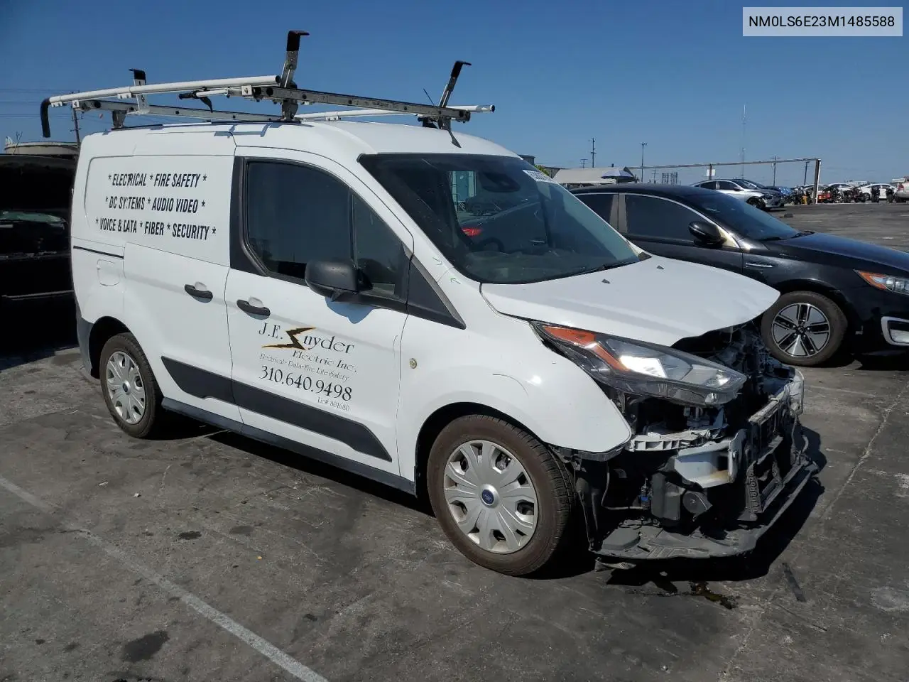 2021 Ford Transit Connect Xl VIN: NM0LS6E23M1485588 Lot: 63800765