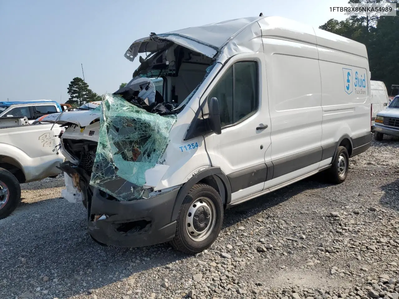2022 Ford Transit T-250 VIN: 1FTBR3X86NKA54989 Lot: 51291433