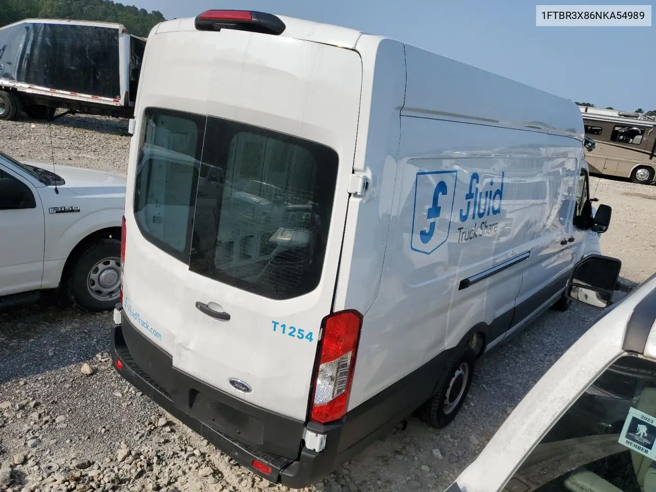 2022 Ford Transit T-250 VIN: 1FTBR3X86NKA54989 Lot: 51291433