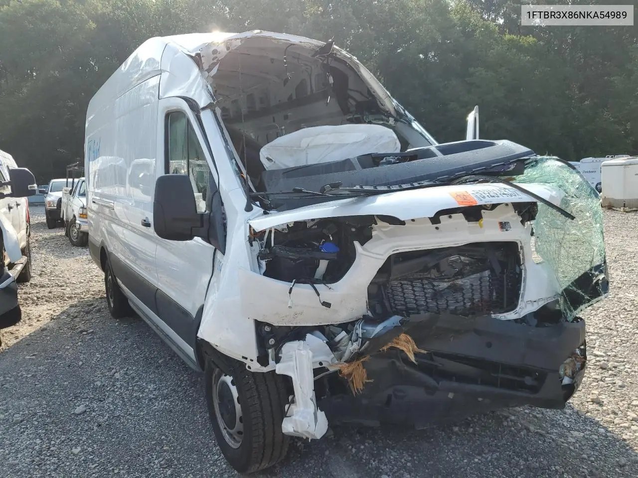 2022 Ford Transit T-250 VIN: 1FTBR3X86NKA54989 Lot: 51291433