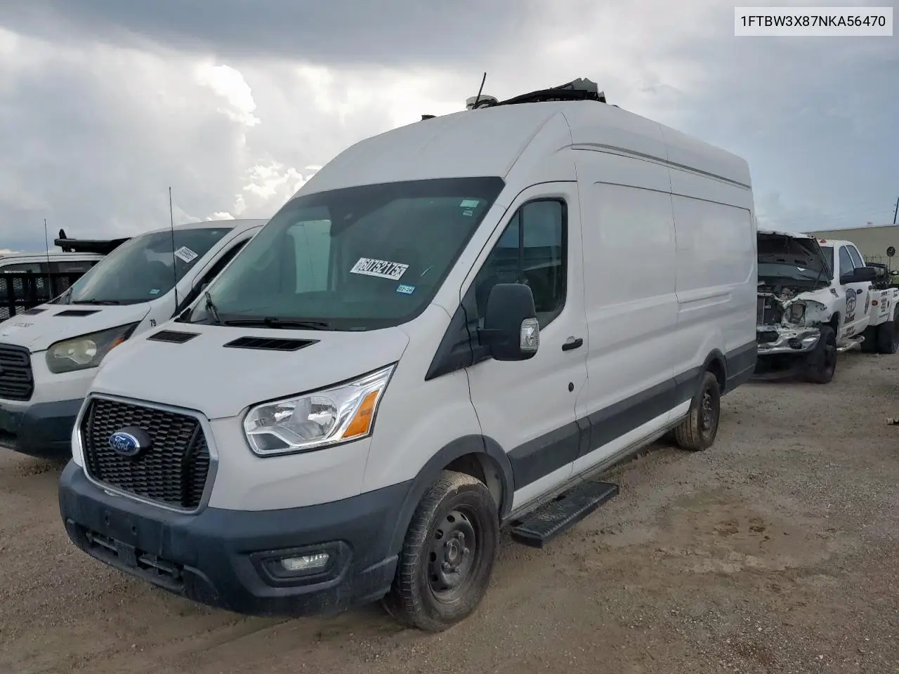 2022 Ford Transit T-350 VIN: 1FTBW3X87NKA56470 Lot: 60752175