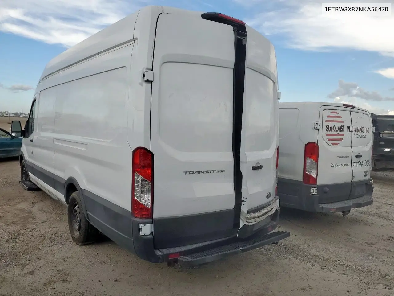 2022 Ford Transit T-350 VIN: 1FTBW3X87NKA56470 Lot: 60752175