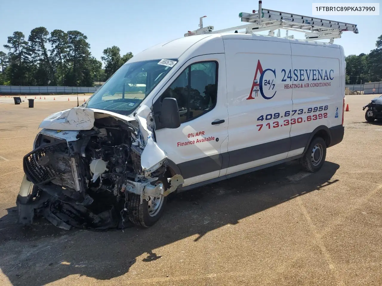2023 Ford Transit T-250 VIN: 1FTBR1C89PKA37990 Lot: 56926735