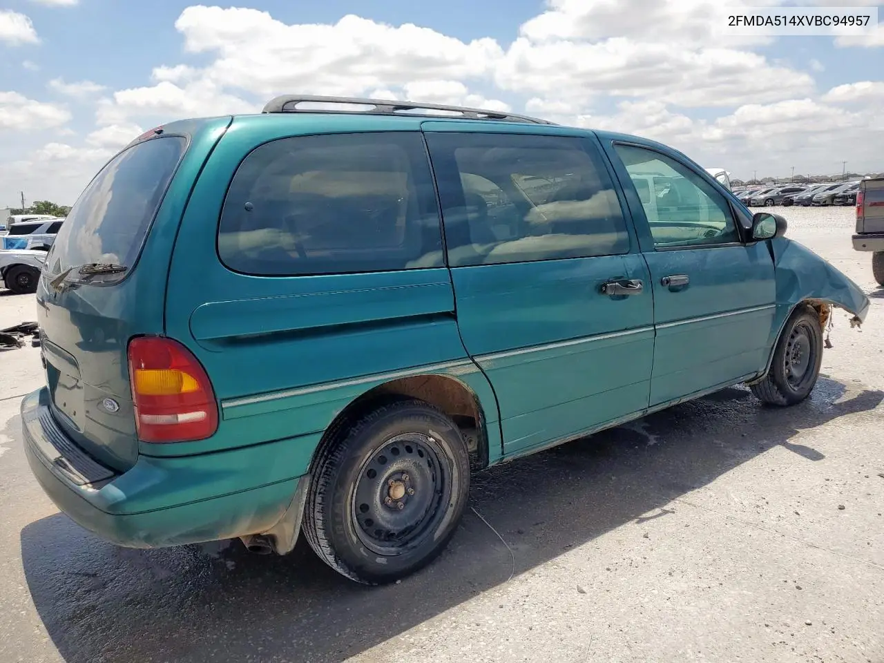 1997 Ford Windstar Wagon VIN: 2FMDA514XVBC94957 Lot: 62663415