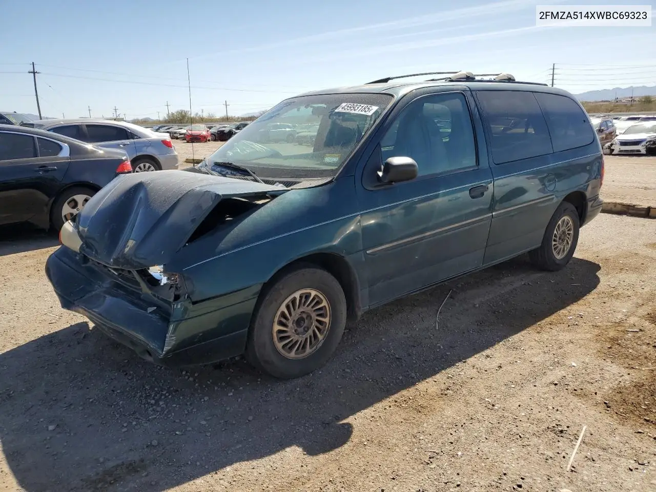 1998 Ford Windstar Wagon VIN: 2FMZA514XWBC69323 Lot: 45993185