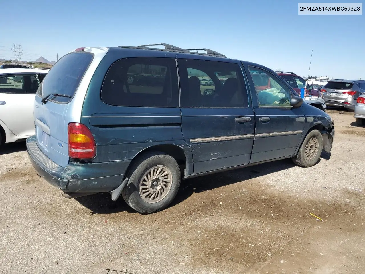 1998 Ford Windstar Wagon VIN: 2FMZA514XWBC69323 Lot: 45993185