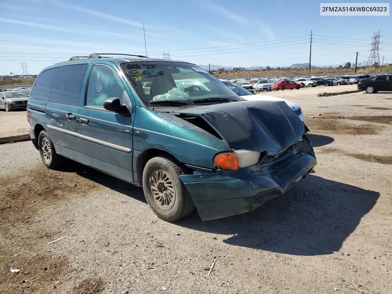 1998 Ford Windstar Wagon VIN: 2FMZA514XWBC69323 Lot: 45993185