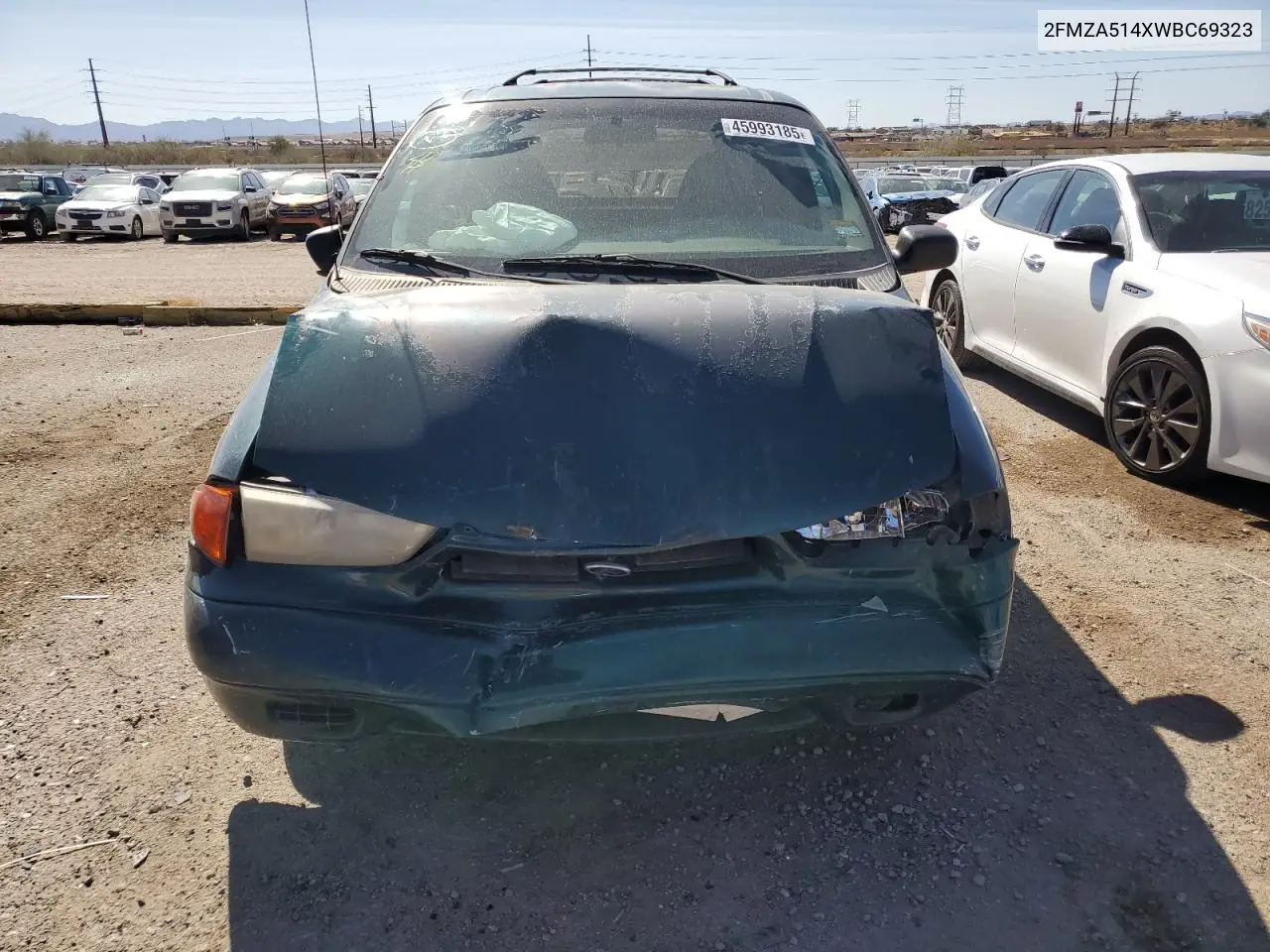1998 Ford Windstar Wagon VIN: 2FMZA514XWBC69323 Lot: 45993185
