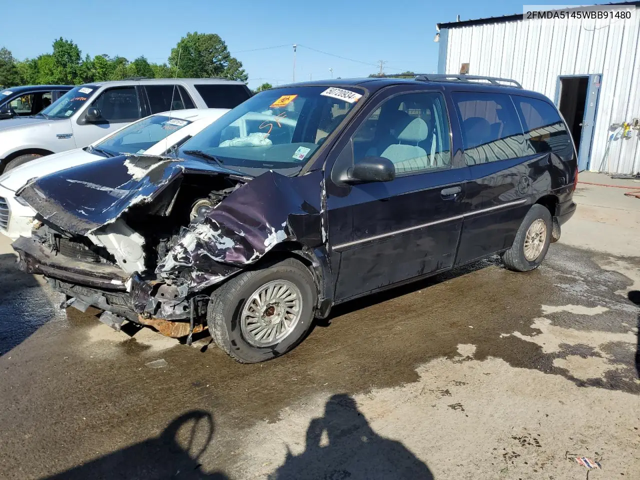 1998 Ford Windstar Wagon VIN: 2FMDA5145WBB91480 Lot: 52155155