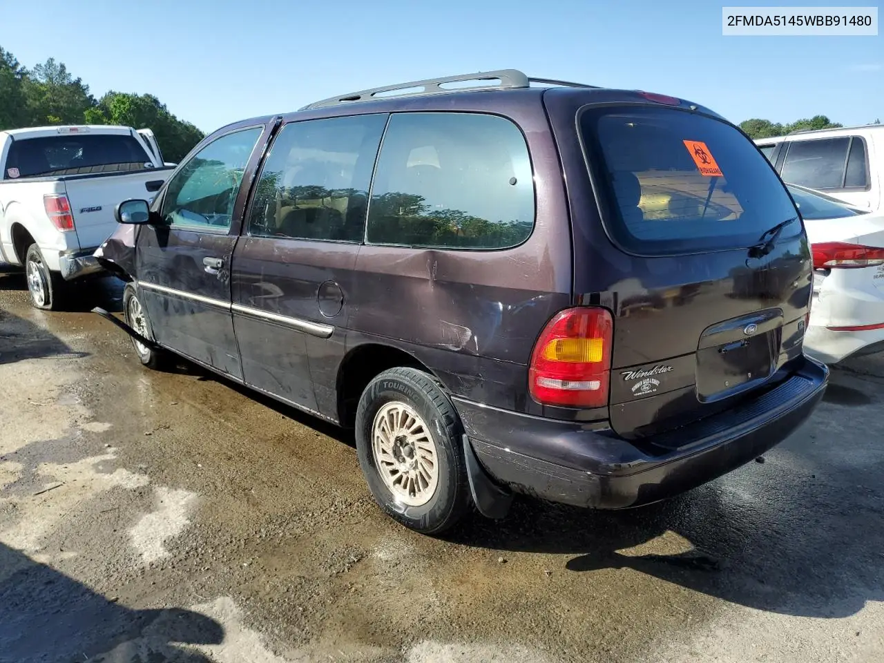 1998 Ford Windstar Wagon VIN: 2FMDA5145WBB91480 Lot: 52155155